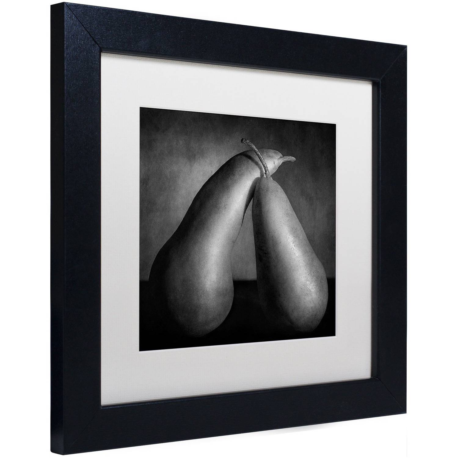 Trademark Fine Art "Peras Tiernas" Canvas Art by Moises Levy White Matte, Black Frame