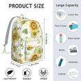 thumbnail image 3 of Country Sunflower Farm Theme Backpack – Bright Yellow Bloom Pattern, Oxford Durable Material, Large Capacity for School and Travel, 3 of 5