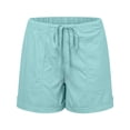thumbnail image 6 of WAYUTE Womens Shorts Plus Size Shorts Casual 2025 Summer Beach Drawstring Shorts with Pockets Loose Cute Vacation Trendy Clothes, 6 of 7