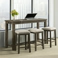 thumbnail image 1 of Picket House Furnishings Stanford Multipurpose Wood Bar Table Set in Gray, 1 of 20
