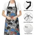 thumbnail image 4 of Kdxio Video Game Apron with Pockets Adjustable Kitchen Aprons for Men Women Waterproof Aprons for Cooking,Drawing,Crafting, Baking Household Cleaning, 4 of 8