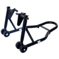 thumbnail image 3 of Olurrisa Motorcycle Stand 1000LB Sport Bike Front and Rear Wheel Lift Swingarm Paddock Stands Black U, 3 of 9
