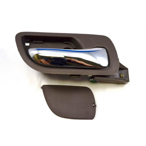 PT Auto Warehouse HO-2238MB-FR - Inner Interior Inside Door Handle, Brown (Taupe) Housing with Chrome Lever - 4-Door Sedan, Passenger Side Front Fits select: 2003-2007 HONDA ACCORD