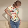 thumbnail image 3 of Balery Farm Body de cuello redondo de manga corta para mujer Tops de manga corta Tops básicos-Large, 3 of 7