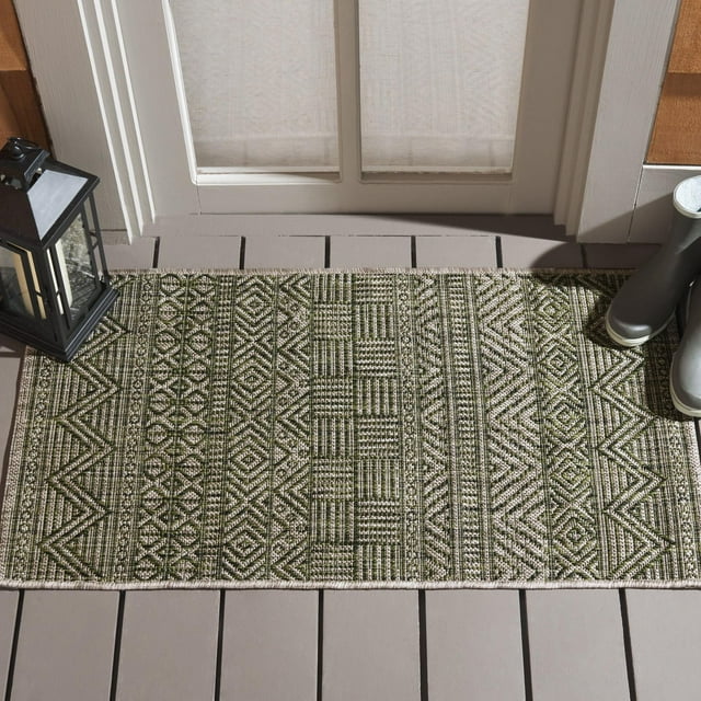 SAFAVIEH Courtyard Altan Tapis Intérieur/Extérieur à Chevrons