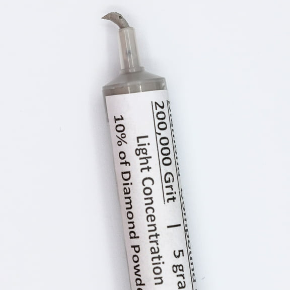 TechDiamondTools Diamond Polish Compound Polish Paste 200,000 Grit 0/0.1 Microns for Finest Mirror Shine Finish 5 Grams with Light (L) 10% Concentration of Diamond Powder