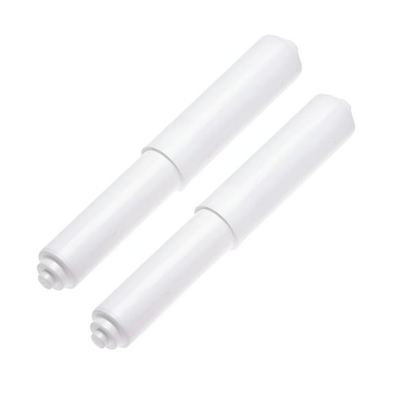 LAMIRO 2 Pack - White Toilet Paper Holder Spring Loaded Roller