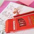 thumbnail image 4 of Lápiz de Chequeo Kores Rojo Triangular 2HB Caja con 12 Piezas, 4 of 4
