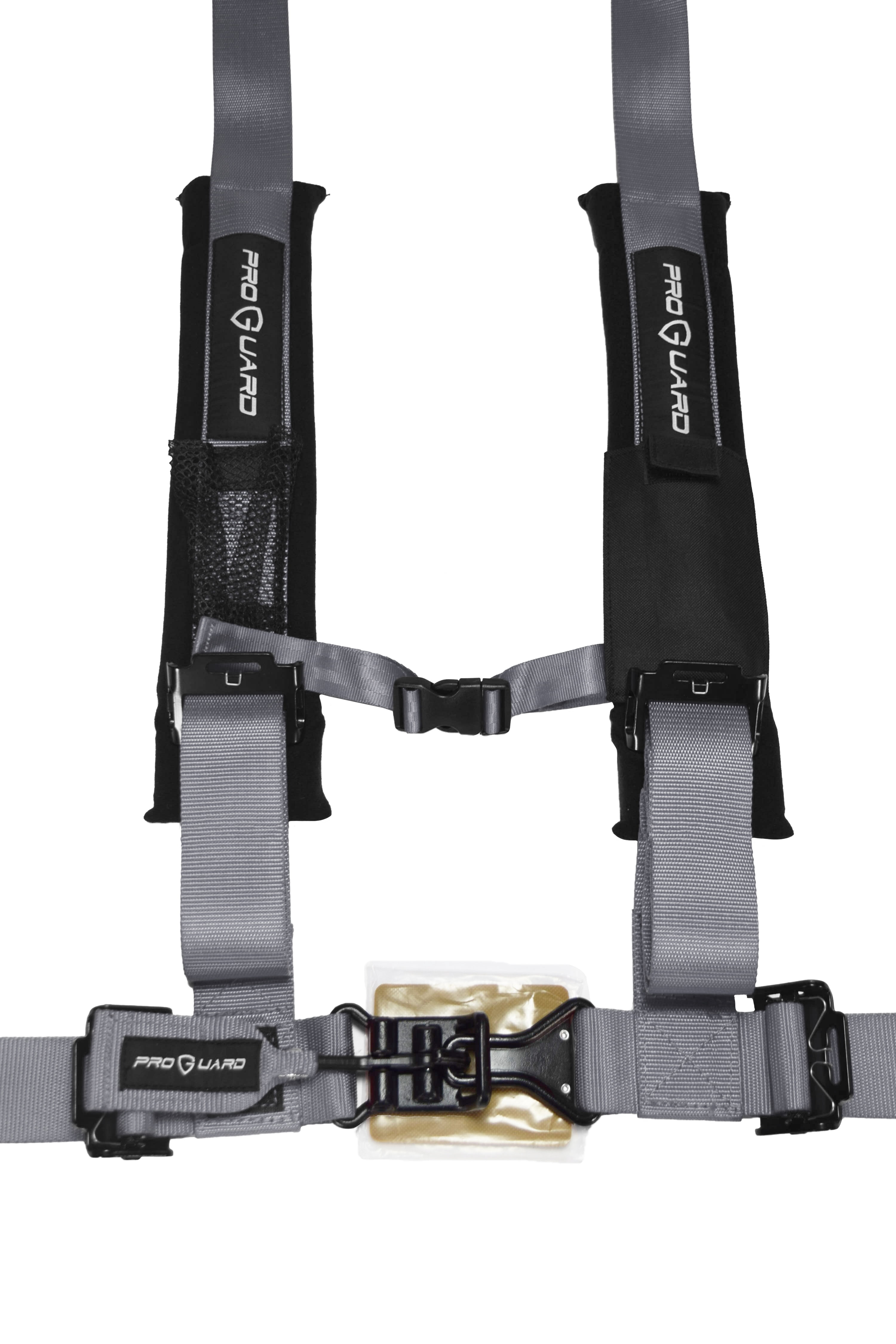 ProGuard Offroad Harnesses Gray with 2" Nylon Straps & 4 Points of Contact (4 Pck) - Universal Safety Belts for Polaris, Can-Am, Kawasaki, Yamaha UTVs, ATVs, Side-by-Sides