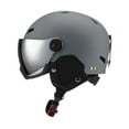 thumbnail image 1 of Casco de snowboard cálido y cómodo para hombres y mujeres, a prueba de golpes, transpirable y para patineta. Xl gris oscuro, 1 of 8