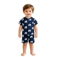 thumbnail image 3 of Ensemble Garçon T-Shirt Imprimé Shorts Décontractés Col Rond Tenues d'Été Tenues Mignonnes Garçon 3-4 Ans, 3 of 4