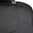 thumbnail image 6 of Soft & Smooth Leatherette Sideless Front Car Seat Covers (Black & Charcoal Gray), 6 of 9