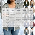 thumbnail image 4 of Axdhxbd Full Zip Hoodie for Women Plus Size Winter Long Sleeve Drawstring Hoodies Sweatshirts Loose Casual Solid Color Sweatshirt Jacket with Pockets Khaki L-5XL, 4 of 9