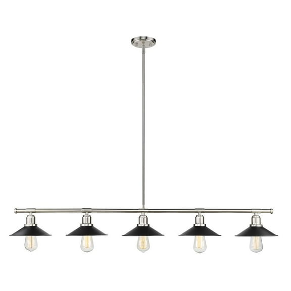 Z-Lite 703MP-MB- 1 Light Mini Pendant Matte Black Steel Glass