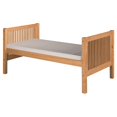 Camaflexi Twin Size Tall Platform Bed Mission Headboard Natural