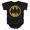 Distressed Signal, variant on Bats Of Floral Unisex Infant Snap Suit for Baby (6 Months) Charcoal