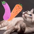thumbnail image 3 of Juguete para gatos Xeyise con forma de verdura y dientes molares de peluche que chirría para gatos, 3 of 8