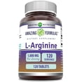 thumbnail image 1 of Amazing Formulas L-Arginine | 1,000 Mg Per Serving | 120 Servings | 120 Tablets, 1 of 3
