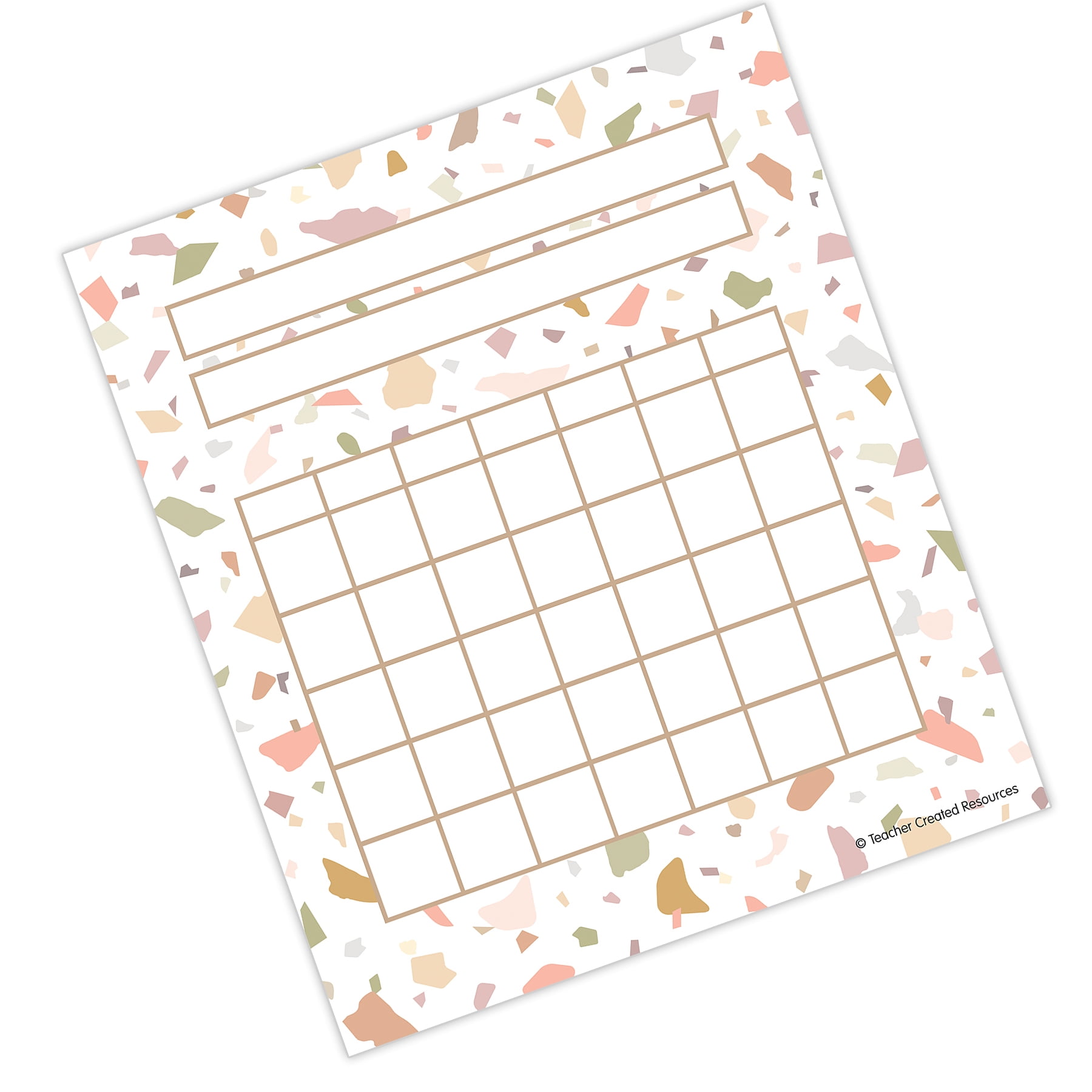 Teacher Created Resources Terrazzo Tones Incentive Charts, 36 Per Pack, 6 Packs