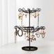 thumbnail image 5 of Tier Drehbarer Schmuck Organizador Halter Tischplatte Geschenke Abnehmbare Halskette Schmuckständer Vitrine Für Ohrringe , Negro Yinane Organizador de joyas, 5 of 6