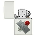 thumbnail image 2 of Zippo Taped Flint Dispenser White Matte Pocket Lighter, 2 of 7