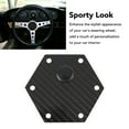 thumbnail image 3 of Steering Wheel Center Cap,Carbon Fiber Stylish Steering Wheel Horn Cover Cap Replacement High Strength Durability 6 Hole Design for VERTEX Steering Wheels, 3 of 7