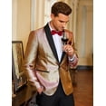 thumbnail image 3 of COOFANDY Mens Fashion Dress Suit Jacket Slim Fit Casual One Button Lapel Blazer Party Wedding Dinner Prom Tuxedo, 3 of 6