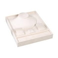 thumbnail image 2 of Milageto Jewelry Organizer Storage Tray Necklace Earrings Rings Bracelet for Home Use Beige White, 2 of 8