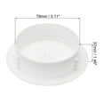 thumbnail image 4 of Uxcell 4.33" x 1.46" Round Vent Cover Adjustable Air Vent Cover ABS Plastic White 4pcs, 4 of 5