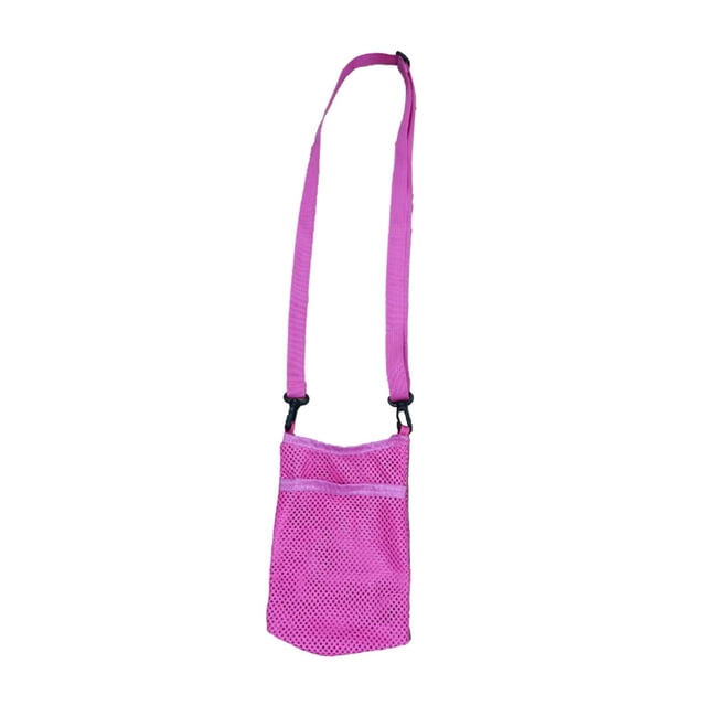 Bolsa de malla para botella de agua Zulema soporte con correa de hombro ajustable agua Violeta