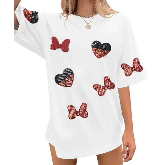 Camiseta UNIQUEONE Magic Kingdom con lentejuelas Colorido Castle