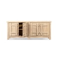 thumbnail image 2 of Rowan 91" Reclaimed Pine 4-Door Crossbar Sideboard Cabinet Heritage Light Natural Brown, 2 of 9