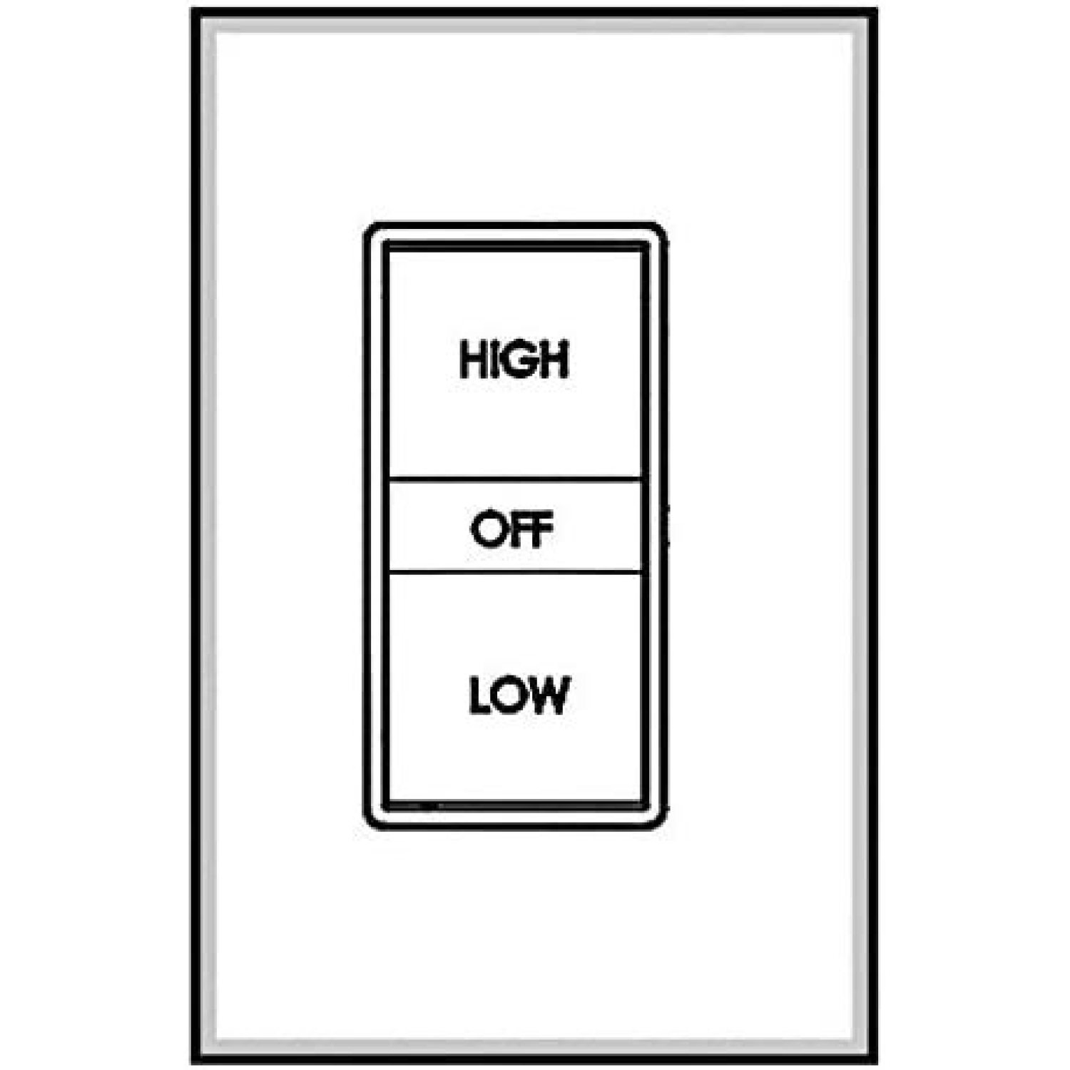 Attic Fan Control W/Plate Part BWS2, ATTIC FAN CONTROL WITH PLATE
