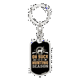 thumbnail image 1 of Buck Chasse Saison Acier Inoxydable Ou 18k or Premium Pivotant Chien Tag Porte-Clés, 1 of 8