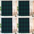 thumbnail image 5 of Tartan Plaid Decorative Shower Curtain, Green Scottish Fabric Kilt Twill Woven Bathroom Décor Polyester Fiber Waterproof with Plastic Hooks for Shower Stall Bathtubs 54"W x 78"L (Pack of 1), 5 of 6