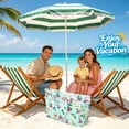 thumbnail image 5 of Bocaoying Flamingo Pattern Water-Resistant Beach Tote Bags, Large Sand-Proof Family Travel Tote, Waterproof Pool Bag with Inner Zipper Pocket for Beach, Swimming, and Travel, 5 of 7