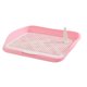 thumbnail image 1 of Inodoro para perros desmontable, portátil, antisalpicaduras, reutilizable, bandeja de arena extraíble Valla mediana rosa, 1 of 9
