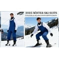 thumbnail image 6 of Chiccall Snow Bibs for Men Waterproof Windproof Snow Pants Warm Insulated Skiing Snowboard Overalls Winter Snowsuits with Zipper Pockets, 6 of 7