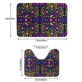 thumbnail image 3 of Yiaed Colorful Mexican Print Bathroom Mat Set 2 Pieces Mat Anti-Skid Pad Ultra Soft and Absorbent Bathroom Bath Mat Contour Bath Rugs for Toilet Base, 3 of 6