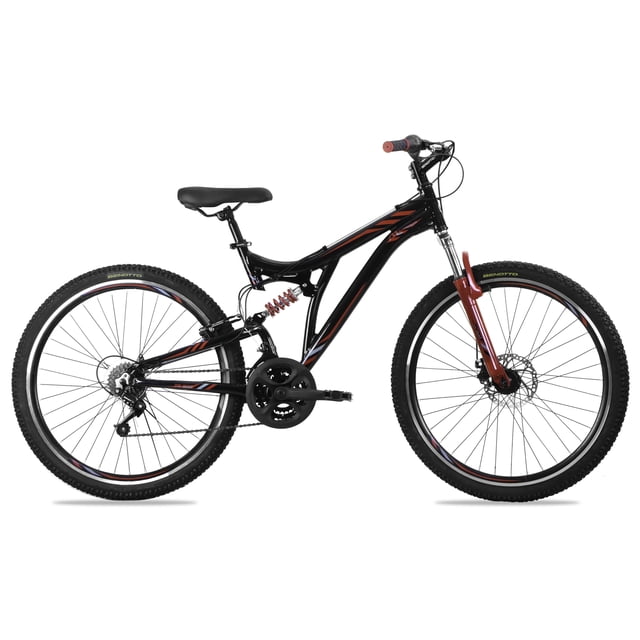 Bicicleta Benotto Montaña DS-500 R27.5 Aluminio 21V Negro/Rojo Hombre