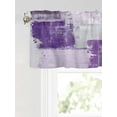 thumbnail image 6 of Valances for Windows Purple Grey Abstract Rod Pocket Cafe Window Treatments Valance Curtains for Kitchen Bathroom Laundry Basement Windows 60"x18", 6 of 9
