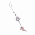 thumbnail image 3 of Jellyfish Charm Keychain Dolphin Pendant Keyring Resin Beaded Key Chain Accessory Decorative Phone Dangle Ornament, 3 of 11