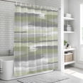 thumbnail image 5 of Sage Green Grey Lines Bathroom Shower Curtains with Hooks, Abstract Mottled Paints Graffiti Texture Waterproof Fabric Washable Shower Curtain for Home Hotel Bathtub Decor 60x72 Inch, 5 of 9