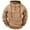 Khaki Sweatshirt fot Men, variant on safuny Men's Casual Quarter-Button Hoodie Drawstring Sweatshirt Outdoor Casual Solid Pullover Sweatshirt with Zip Pocket Army Green L