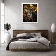thumbnail image 3 of Maki 26x31 White Modern Wood Framed Wall Art Titled - The Slight Hum Iv, 3 of 6