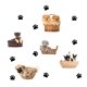 thumbnail image 2 of Gwong Decoración hogareña Dibujos animados de pata perro cachorro extraíble papel tapiz de pared etiqueta de pared DIY decalada Decoración de la habitación de los niños Gwong 21028554, 2 of 6