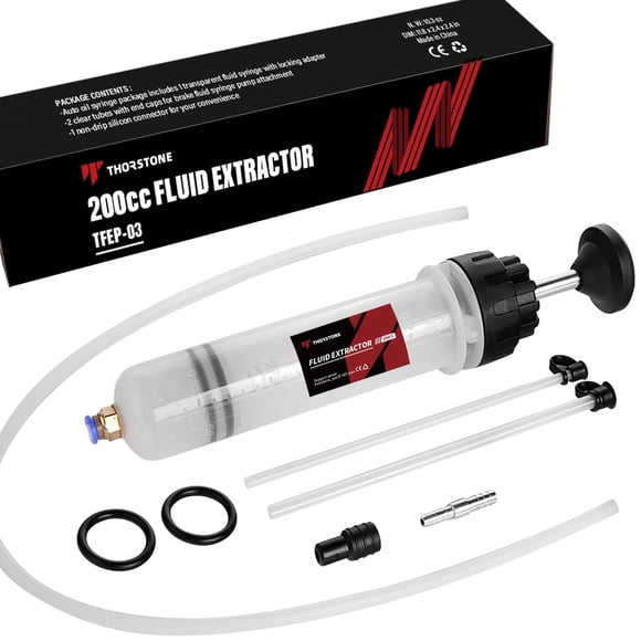 Manual de la bomba extractora de fluidos para automóviles Thorstone de 200 ml