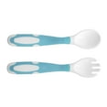 thumbnail image 4 of Toddler Utensils, Bendable Baby Fork Spoon Set Training Spoon With Case For Infant For Self Feeding Blue,Pink,Green, 4 of 8