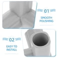 thumbnail image 3 of Juego de 4 conectores en T de PVC - Conectores de tubería en forma de T de 3 vías, codo de calidad para muebles, para estanterías de PVC, invernaderos, accesorios de tubería, gris claro, 3 of 8