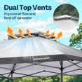 thumbnail image 7 of SPECSTAR 13x13ft Pop Up Gazebo One Push Setup Canopt Tent Heavy Duty with Wheel Carry Bag, Center Lock and 4 Sandbags, 169 Square Feet of Shade, Grey, 7 of 7